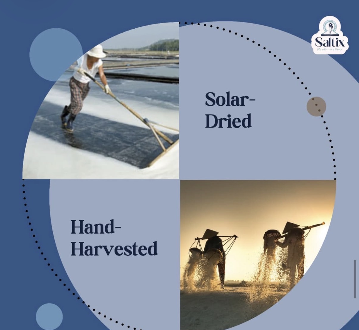 Hand harvesting salt